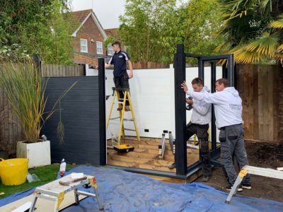 Garden Room In Bedford, Installation In Progress